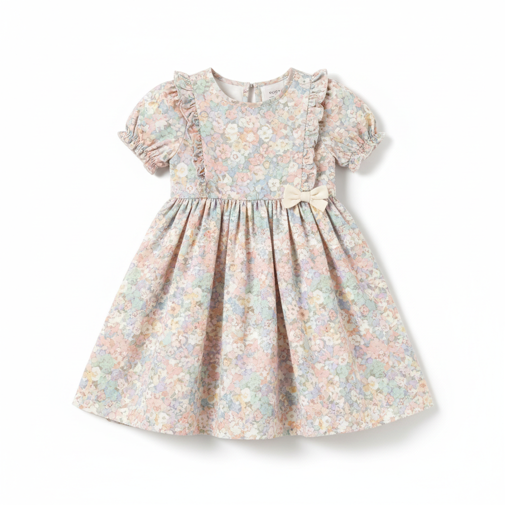 Rochie florală pentru fetițe